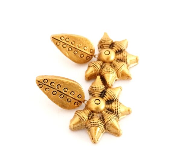 gold stud terracotta erring - Image 3