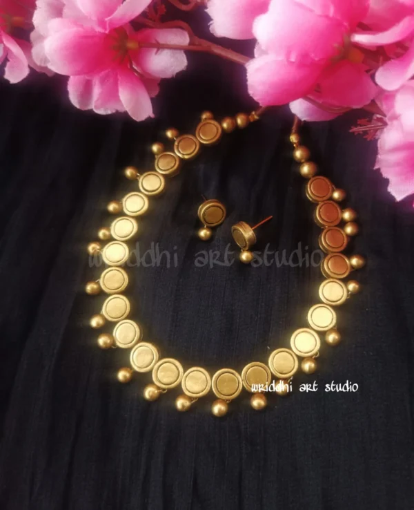 Antique gold terracotta jewellery